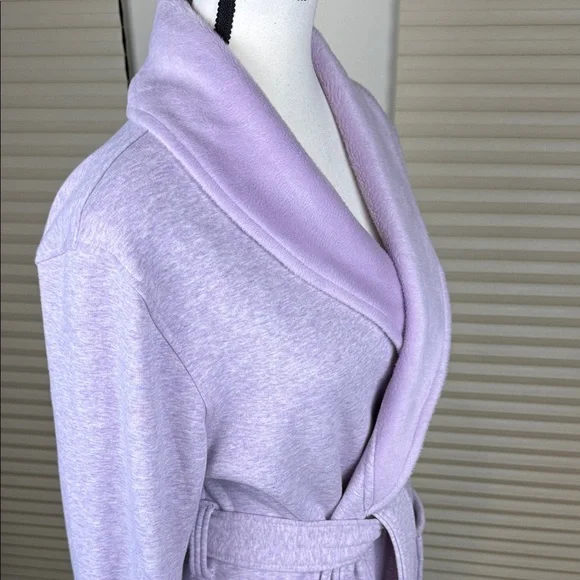 Kirkland Signature Robe Lilac Purple Fleece Lined Housecoat Pajamas Women's Sz M - Picture 3 of 14
